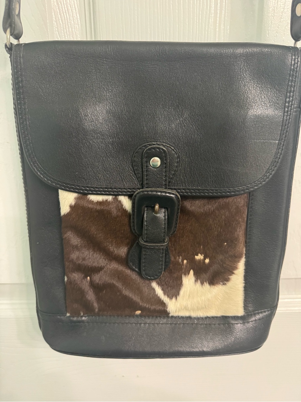 VTG Le Vour of California Leather Cowhide Crossbody Bag